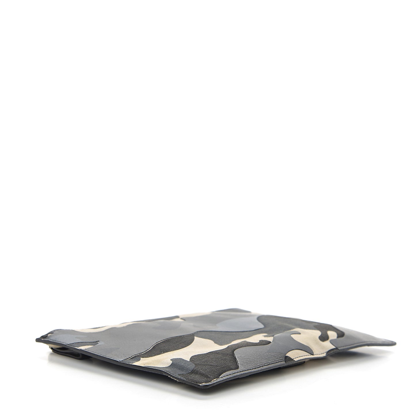 Nappa Canvas Camouflage Zip Pouch Blue Multicolor
