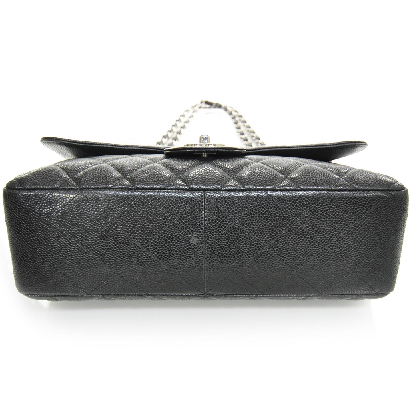 Caviar Jumbo Flap Black SHW