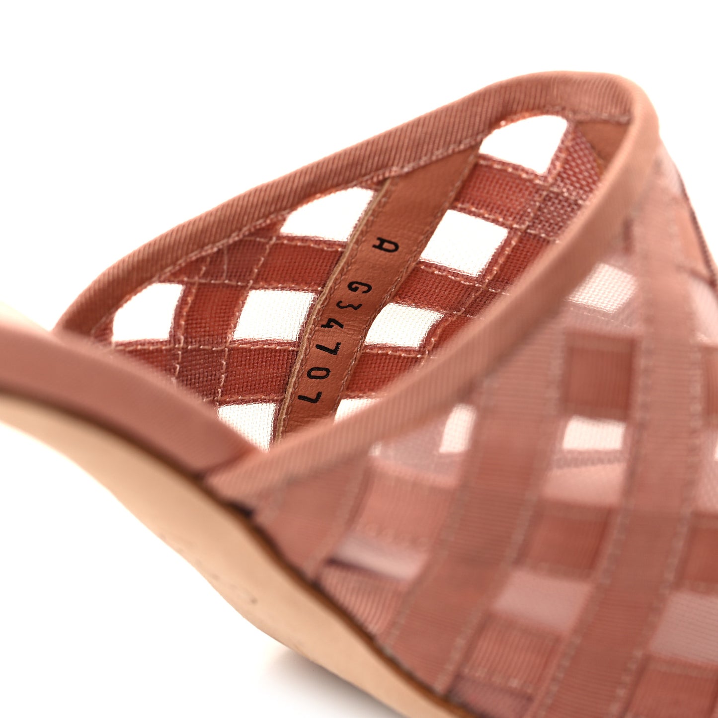 Mesh Grosgrain CC Mules Pink 37