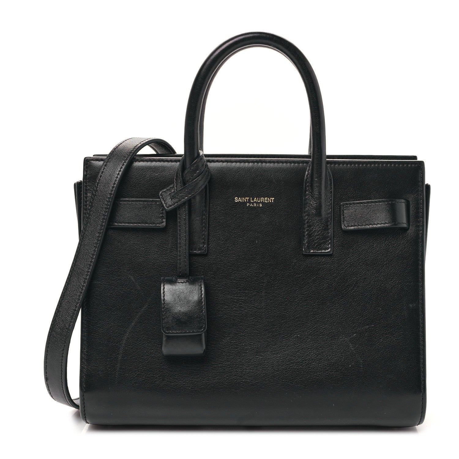 Saint Laurent Grain de Poudre Nano Sac De Jour Black 1 of 9