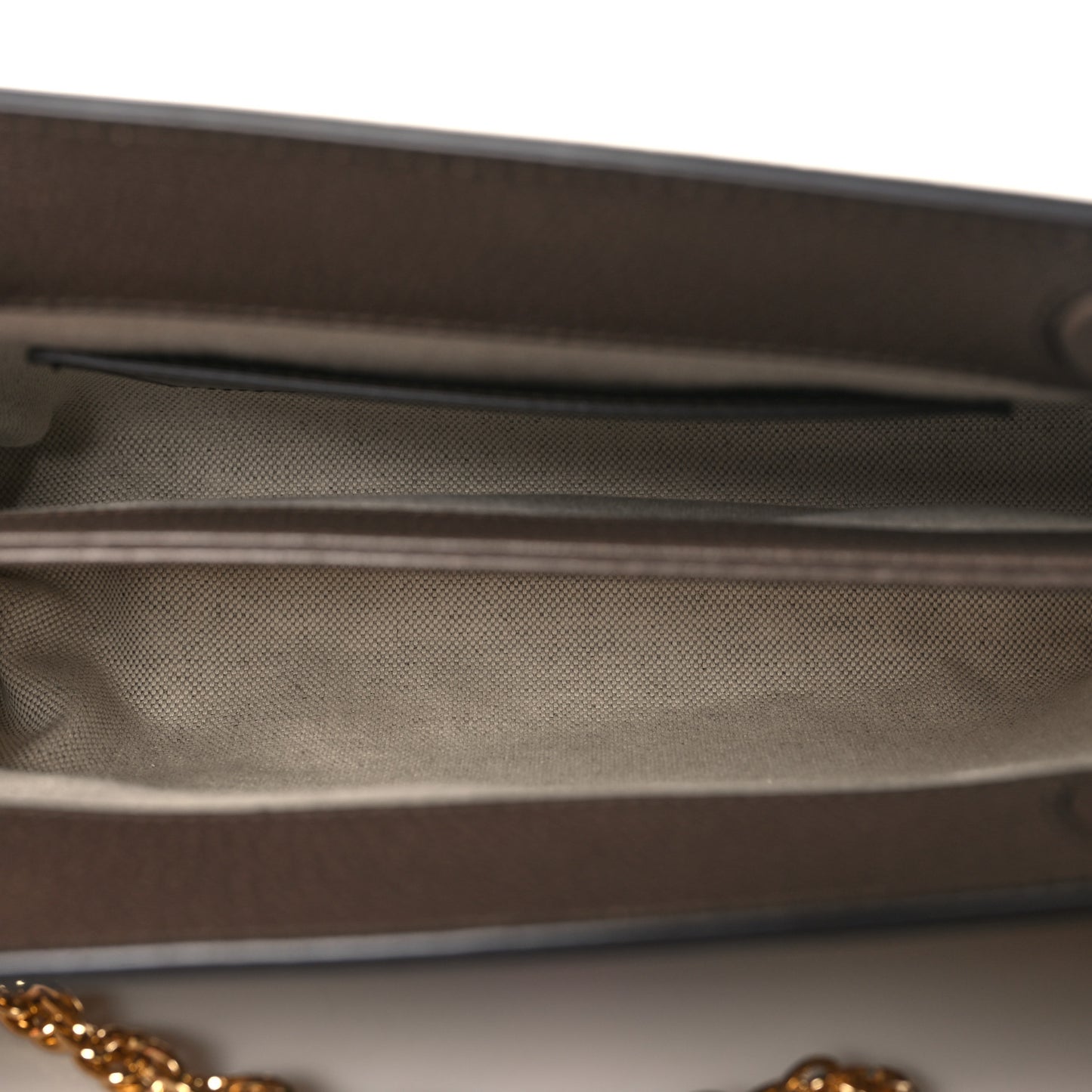 Monogram Jumbo GG Textured Dollar Calfskin Web Small Ophidia Chain Shoulder Bag Camel Ebony New Acero