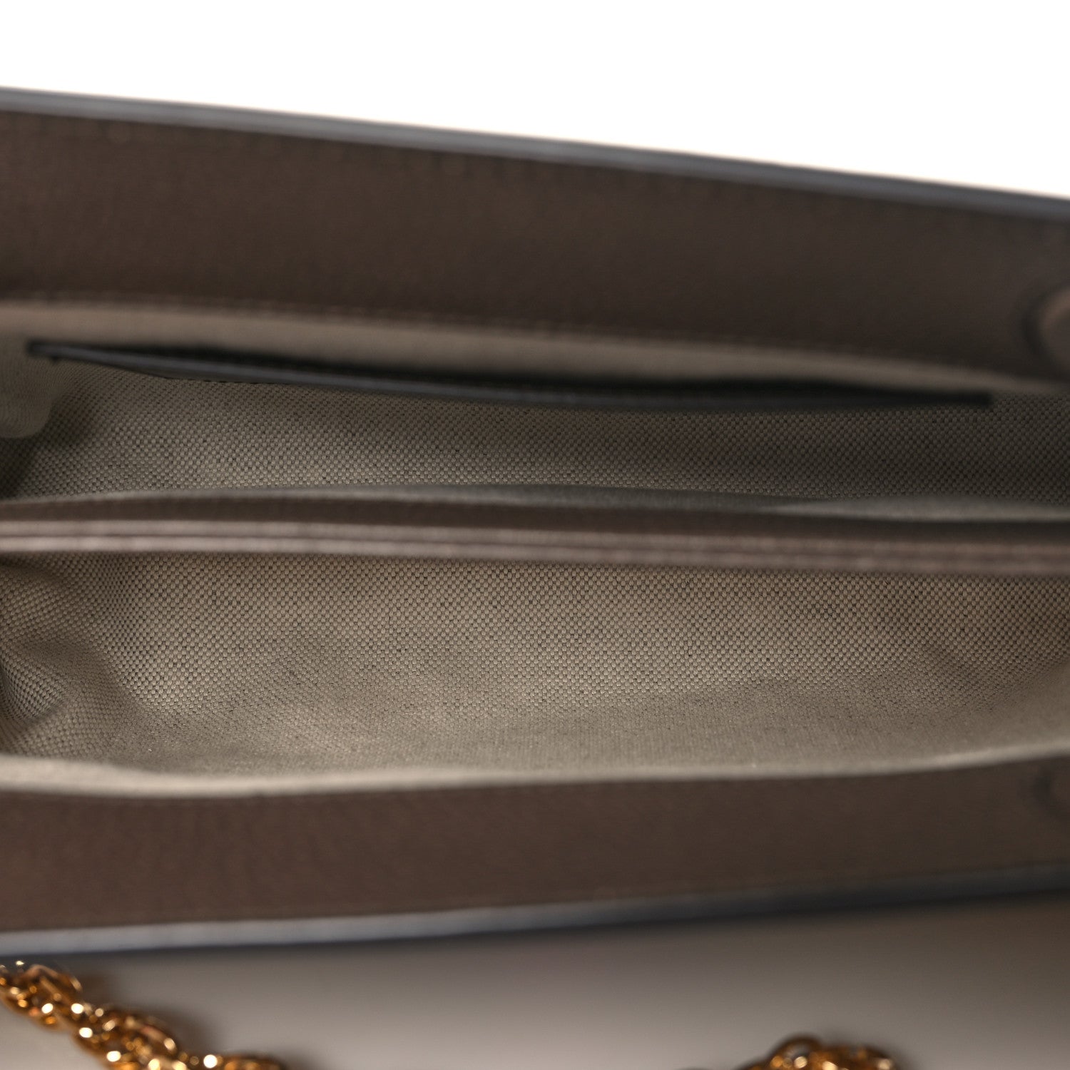 Gucci Monogram Jumbo GG Textured Dollar Calfskin Web Small Ophidia Chain Shoulder Bag Camel Ebony New Acero 5 of 10