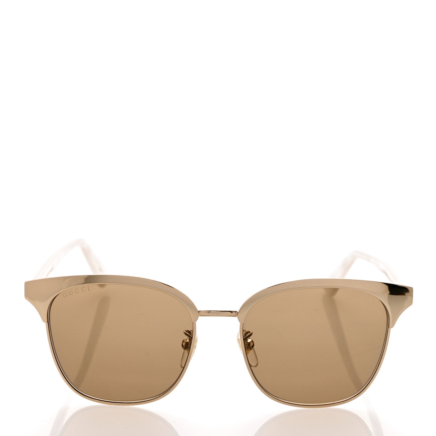 Round Metal Sunglasses GG0244S Gold