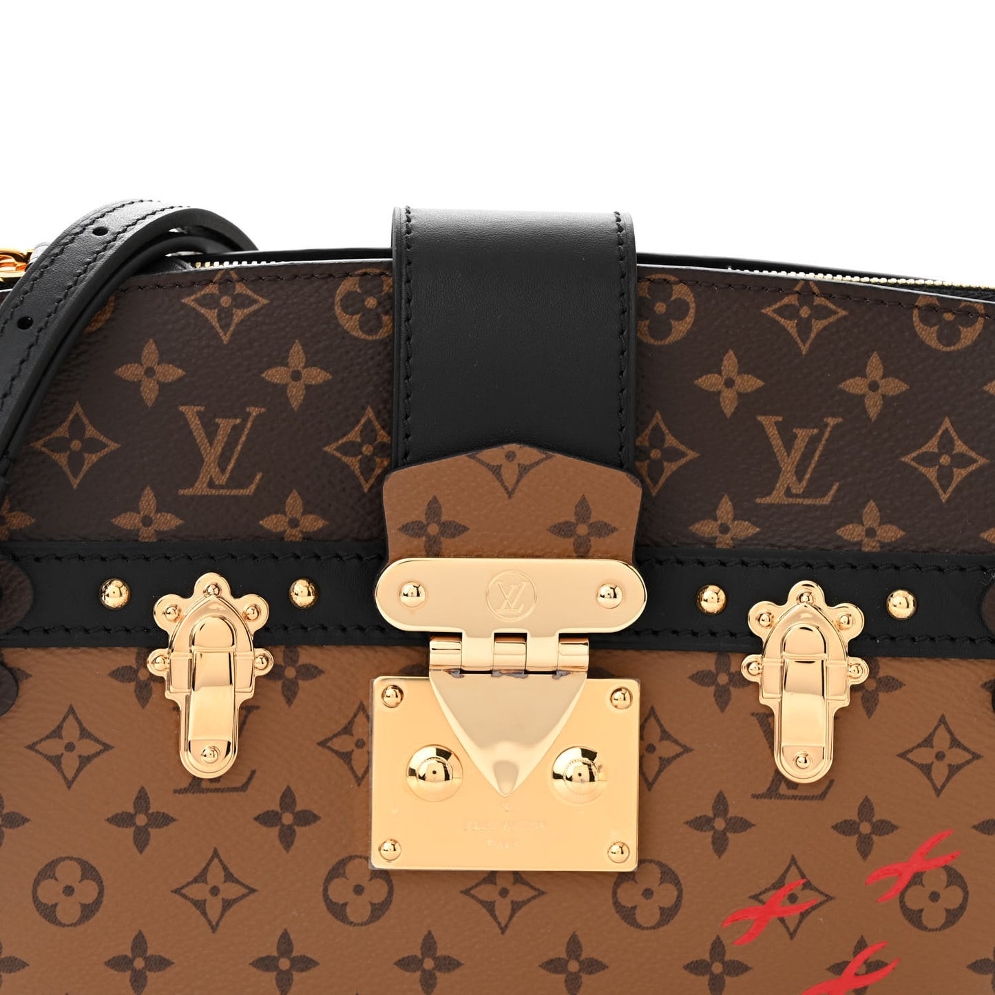 Reverse Monogram Trunk Clutch