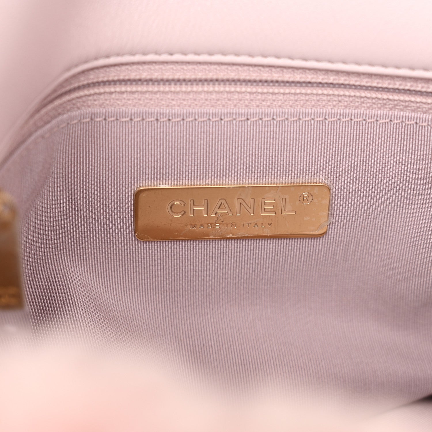 Chanel Shearling Sheepskin Medium Chanel 19 Flap Light Pink 6 of 10