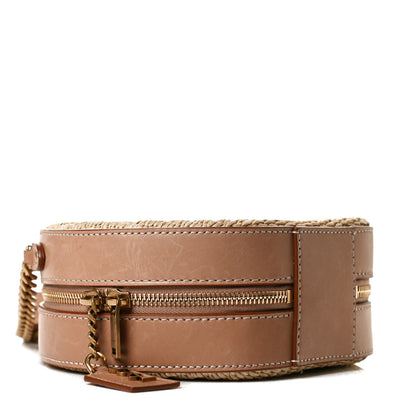 Saint Laurent Raffia Calfskin Small Mica Bag Natural Brown Gold 4 of 12