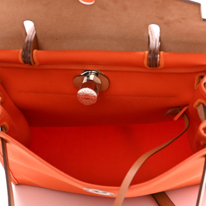 Hermes Toile Vache Hunter Herbag Zip 31 PM Orange 6 of 10