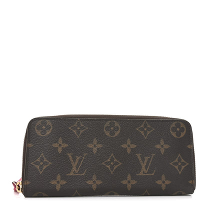 Louis Vuitton Monogram Clemence Wallet Fuchsia 1 of 6