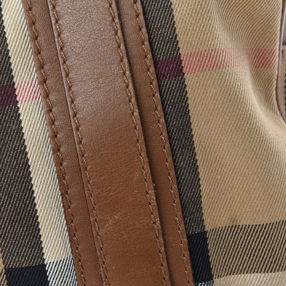 Burberry House Check Satchel Saddle Brown 10 of 15