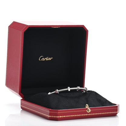 Cartier 18K White Gold Ecrou de Cartier Bracelet 17 5 of 5