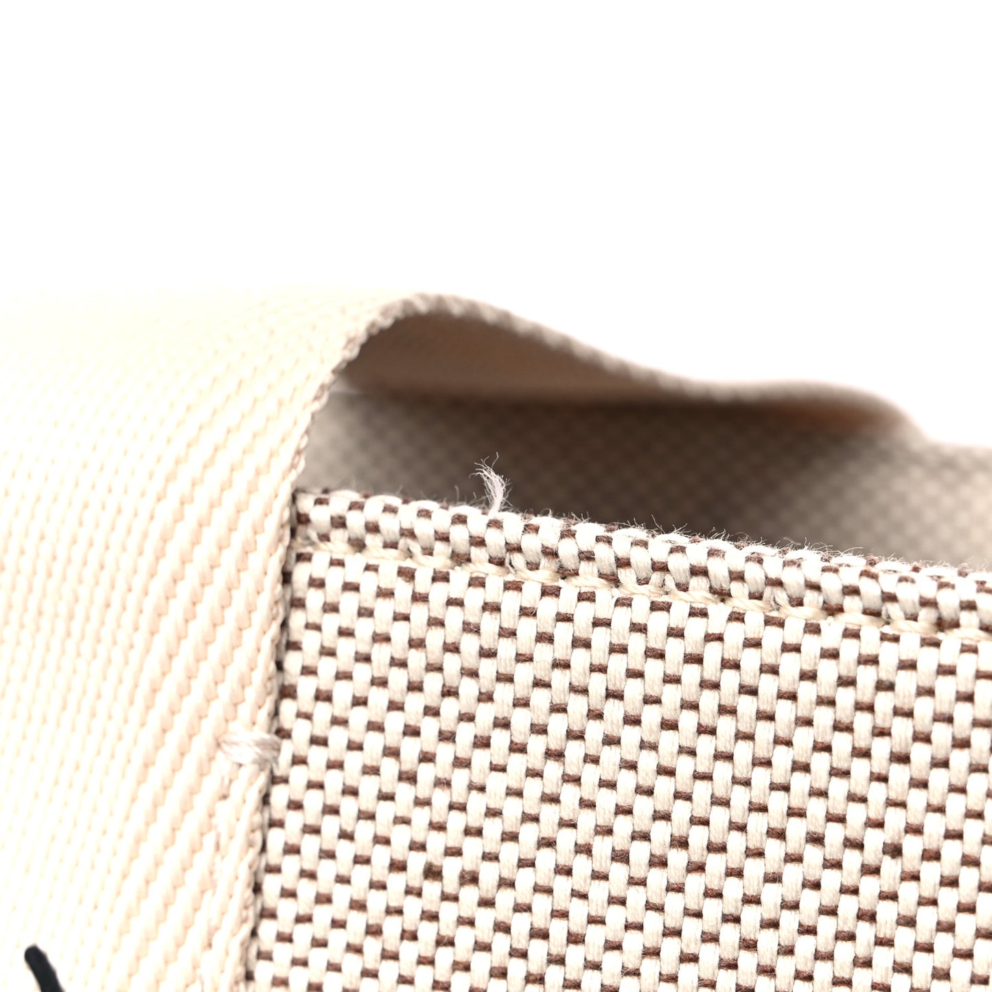 Cotton Calfskin Medium Woody Ribbon Tote Biscotti Beige