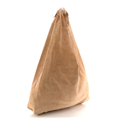 The Row Suede Bindle Bag Warm Beige 4 of 17