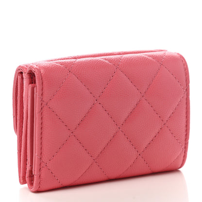 Chanel Caviar Quilted Incognito Compact Flap Wallet Pink 3 of 8