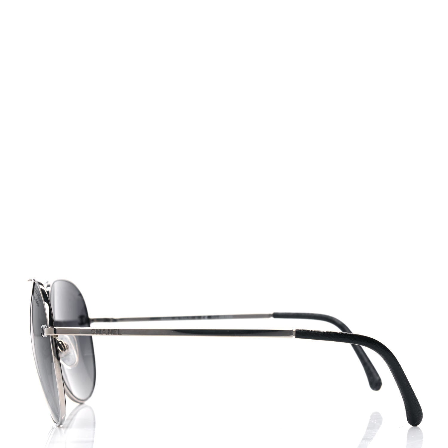 Chanel Aviator CC Sunglasses 4189-T-Q Silver 3 of 4