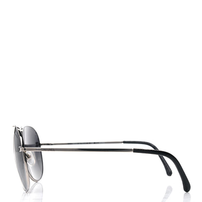 Chanel Aviator CC Sunglasses 4189-T-Q Silver 3 of 4