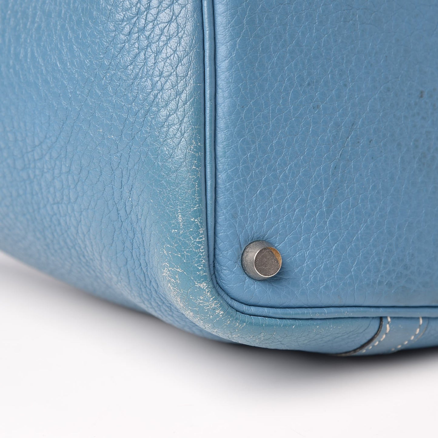 Taurillon Clemence Picotin Lock 18 PM Blue Jean