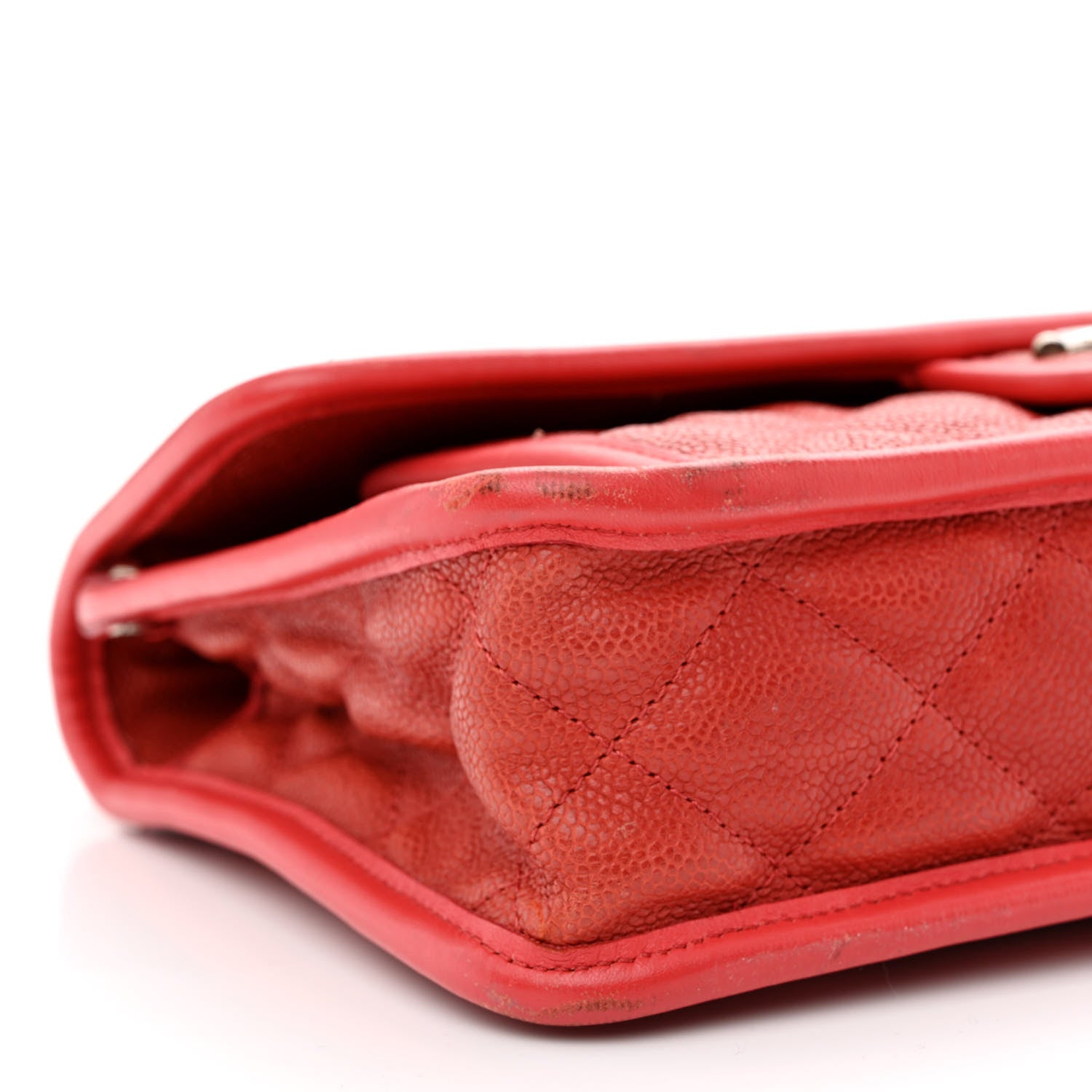 Chanel Caviar Quilted Medium French Riviera Flap Red 10 of 15