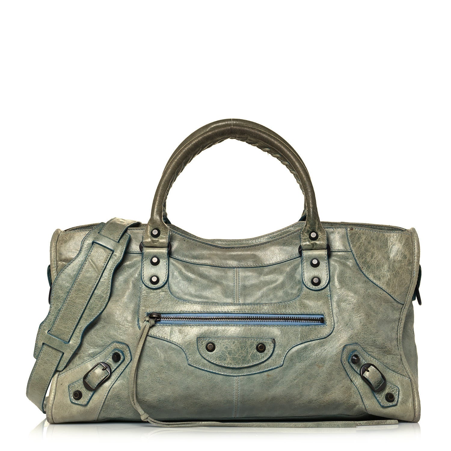 Balenciaga Agneau Classic Hardware Part Time Acier 1 of 24