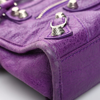 Balenciaga Agneau Giant 12 Silver Hardware Mini City Ultraviolet 10 of 16