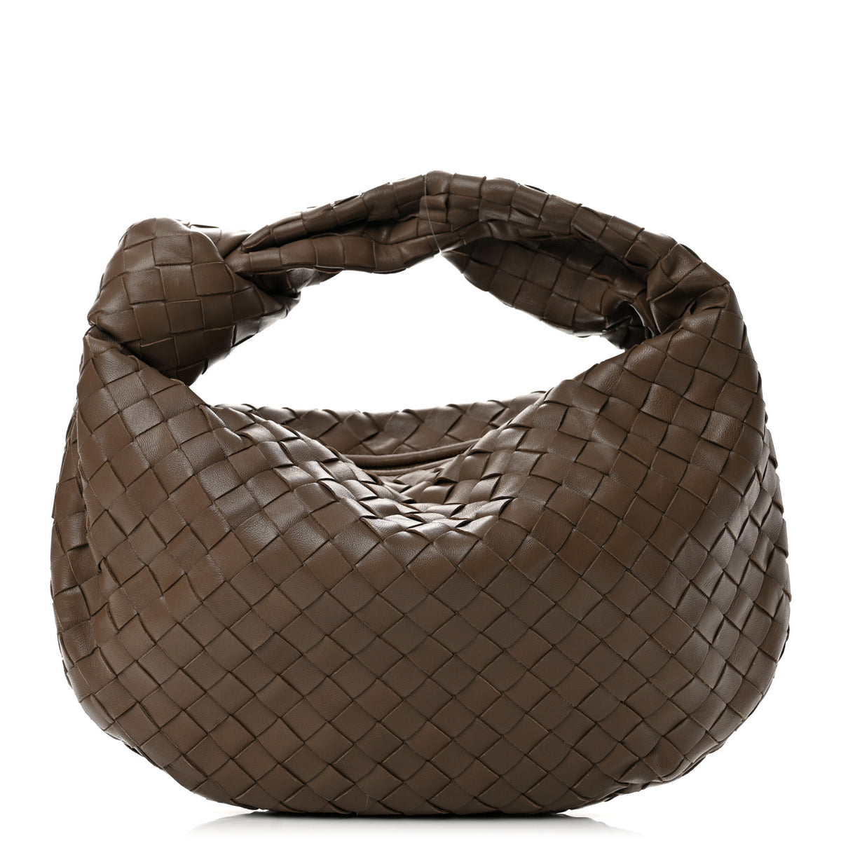 Bottega Veneta Nappa Intrecciato Teen Jodie Hobo Taupe Grey 1 of 11