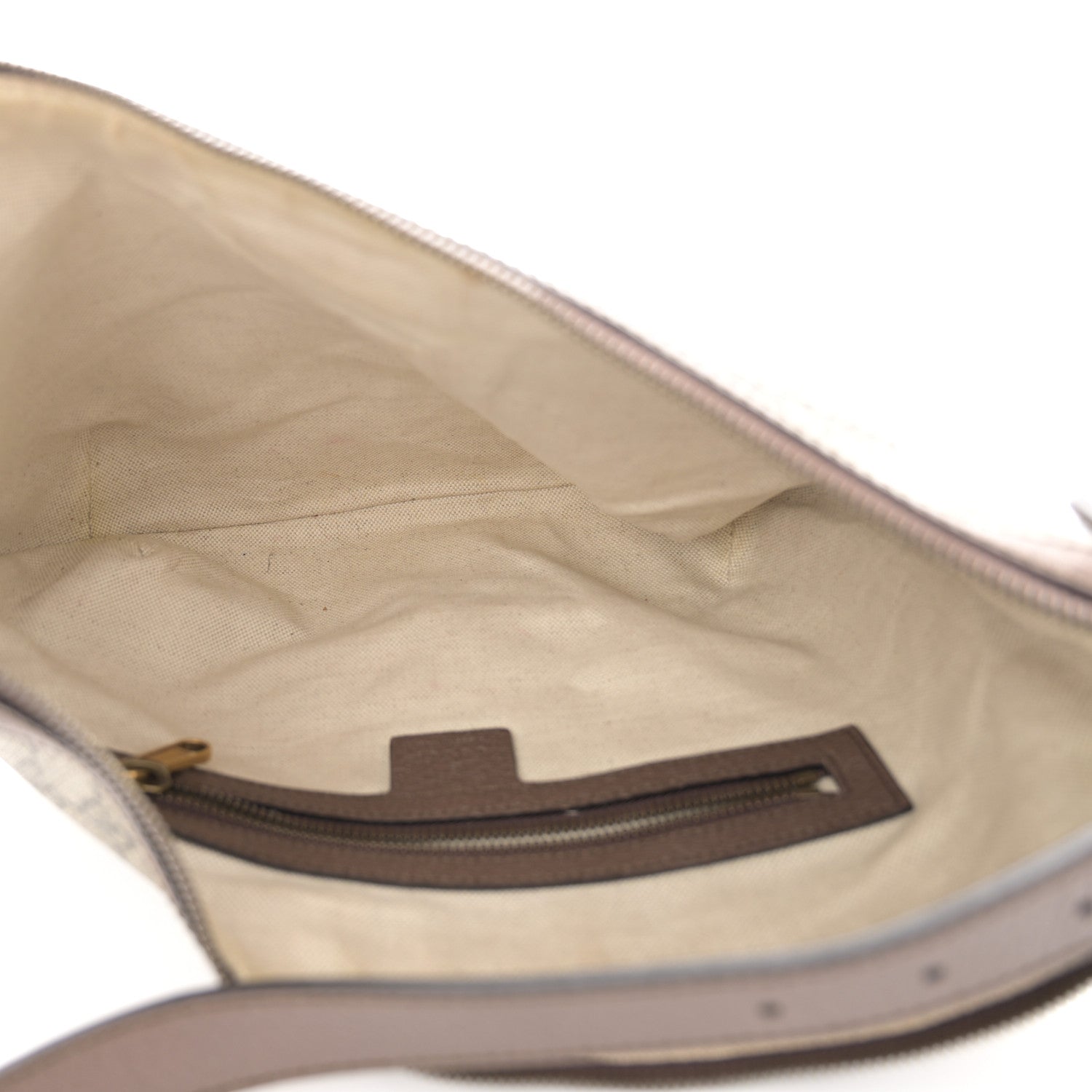 Gucci GG Supreme Monogram Web Small Ophidia Half Moon Hobo Brown 5 of 10