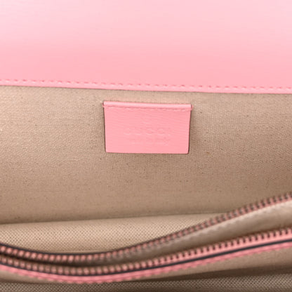 Gucci Azalea Calfskin Enamel Small Dionysus Shoulder Bag New Cherry Red Wild Rose Off White 6 of 11