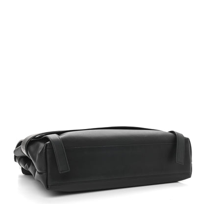 Bottega Veneta Textured Calfskin Messenger Crossbody Bag Black 4 of 10