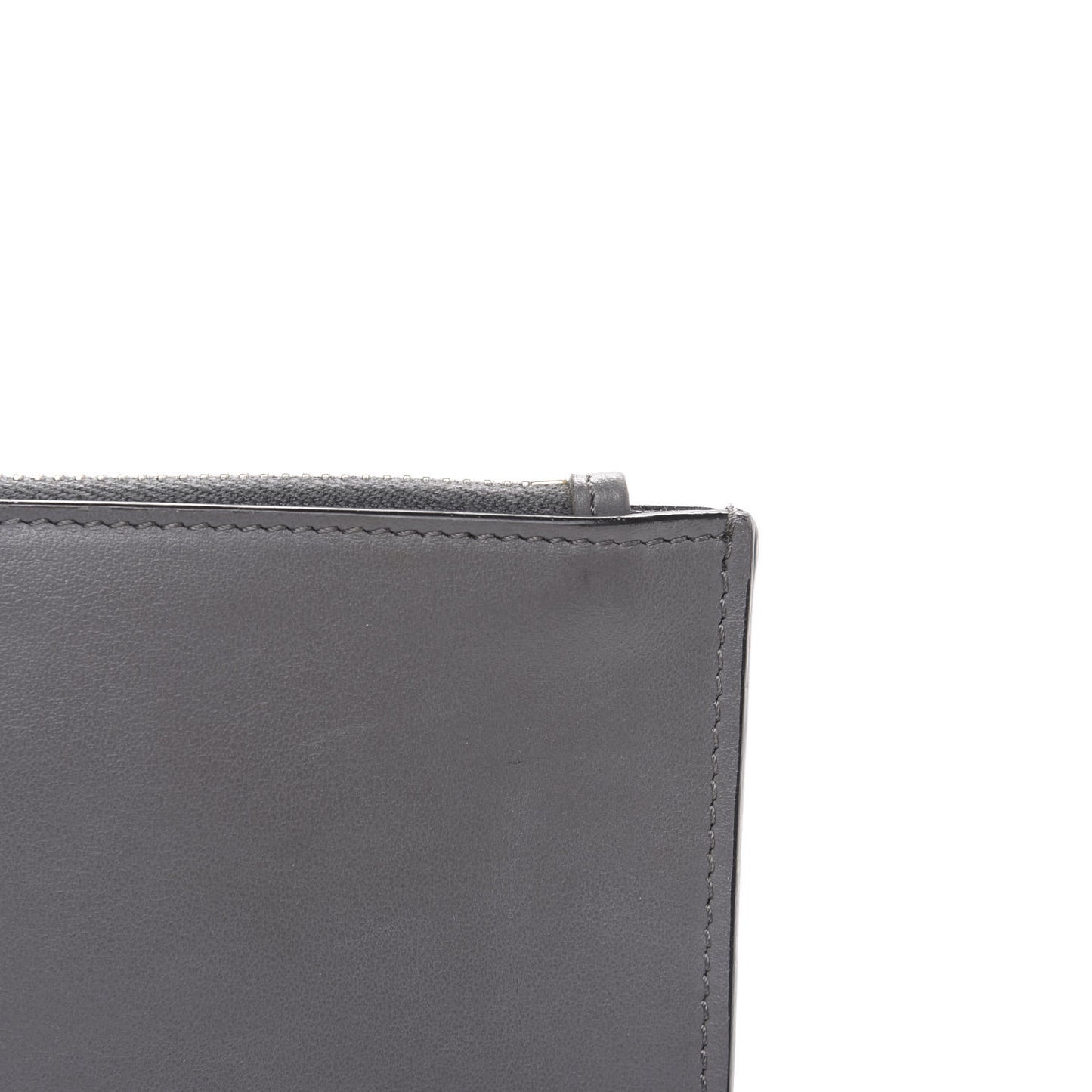 Calfskin Faces Pouch Grey