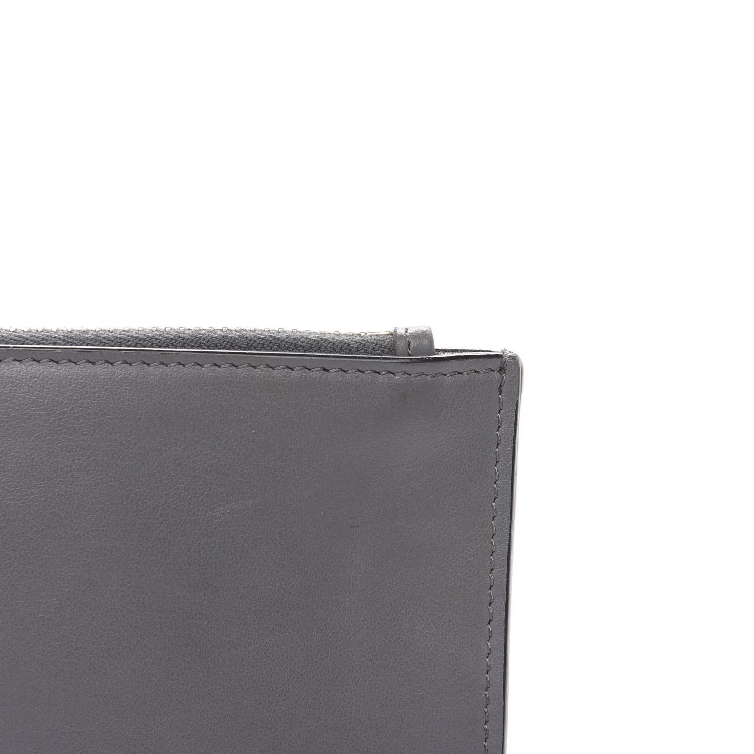 Fendi Calfskin Faces Pouch Grey 9 of 11