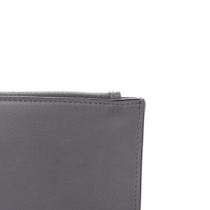 Fendi Calfskin Faces Pouch Grey 9 of 11