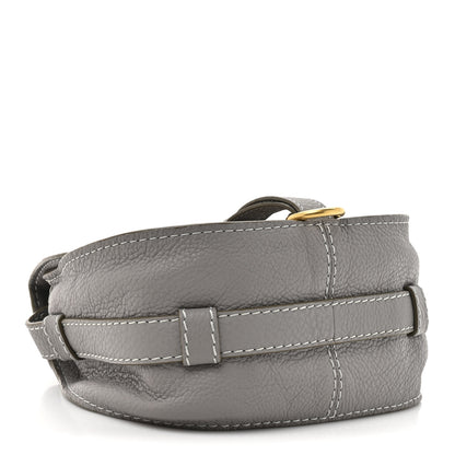 Chloe Grained Calfskin Small Marcie Saddle Bag Cashmere Grey 7 of 21