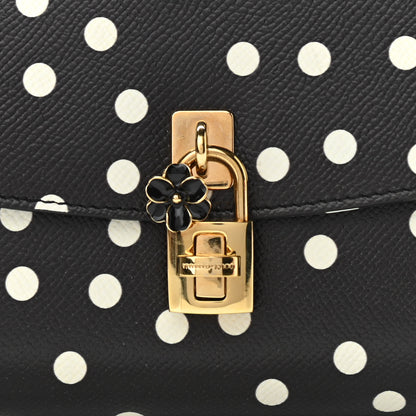 Dolce & Gabbana Dauphine Polka Dot Print Shoulder Bag Black 9 of 9