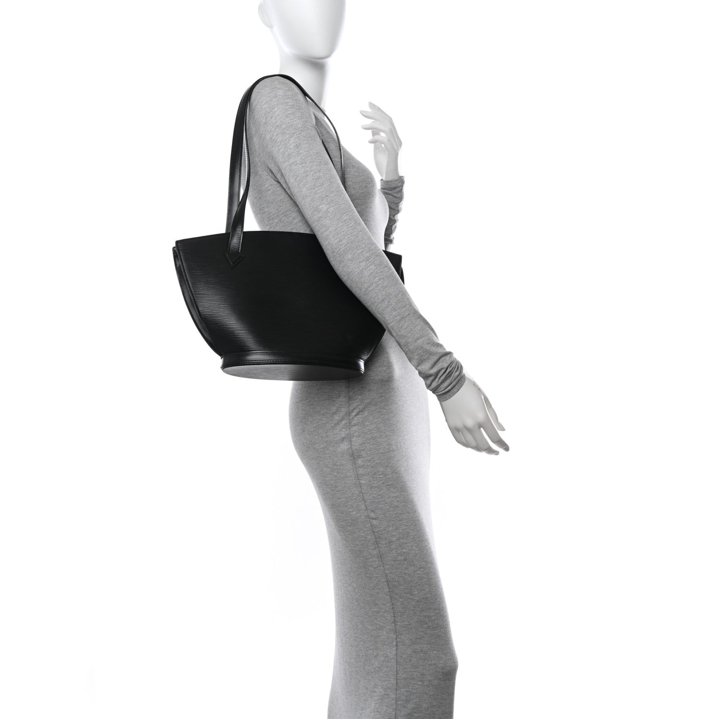 Epi Saint Jacques PM Long Straps Black