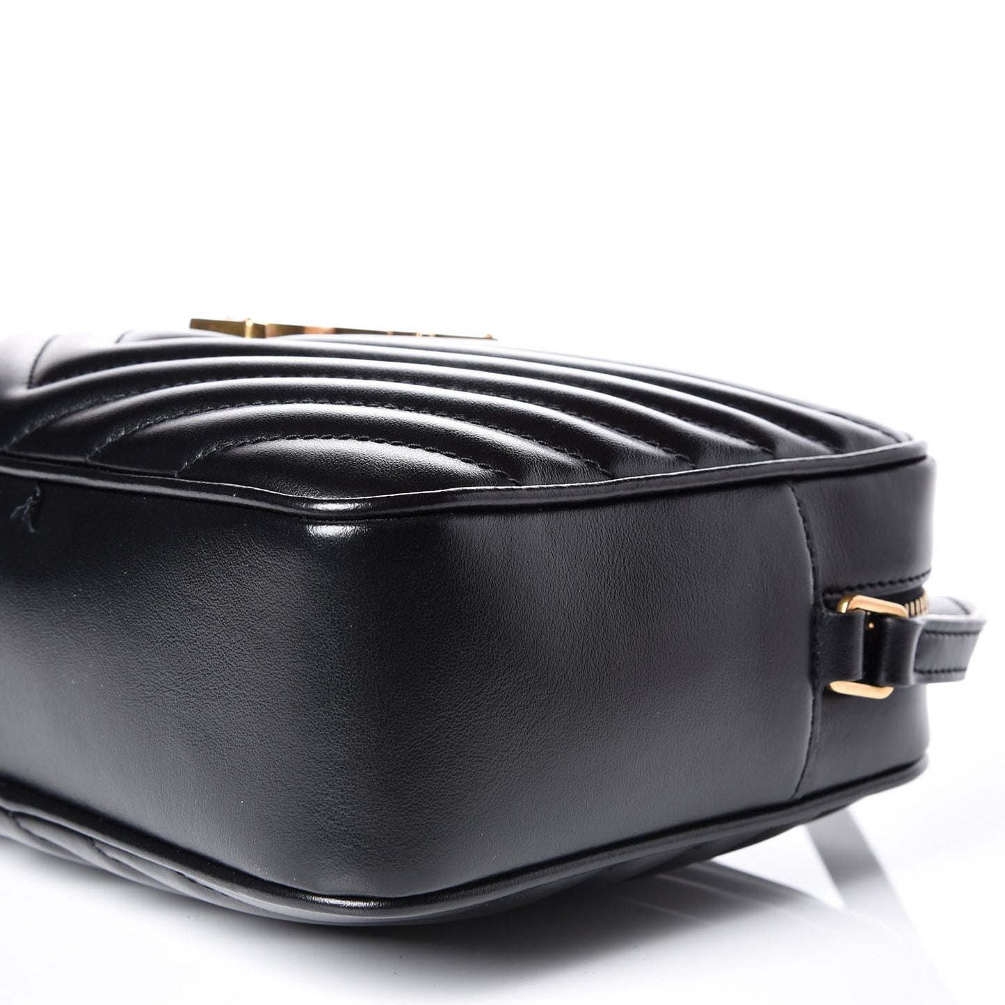 Calfskin Matelasse Monogram Lou Camera Bag Black