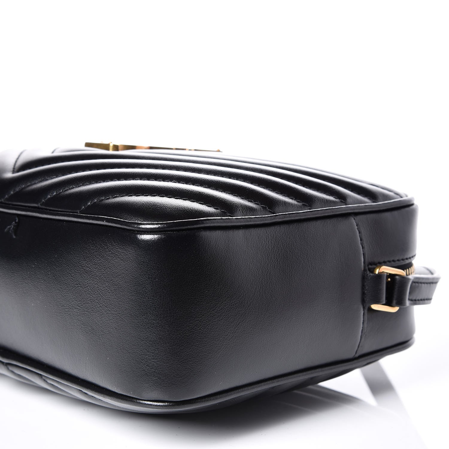 Saint Laurent Calfskin Matelasse Monogram Lou Camera Bag Black 8 of 12