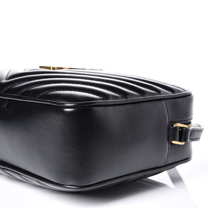 Saint Laurent Calfskin Matelasse Monogram Lou Camera Bag Black 8 of 12