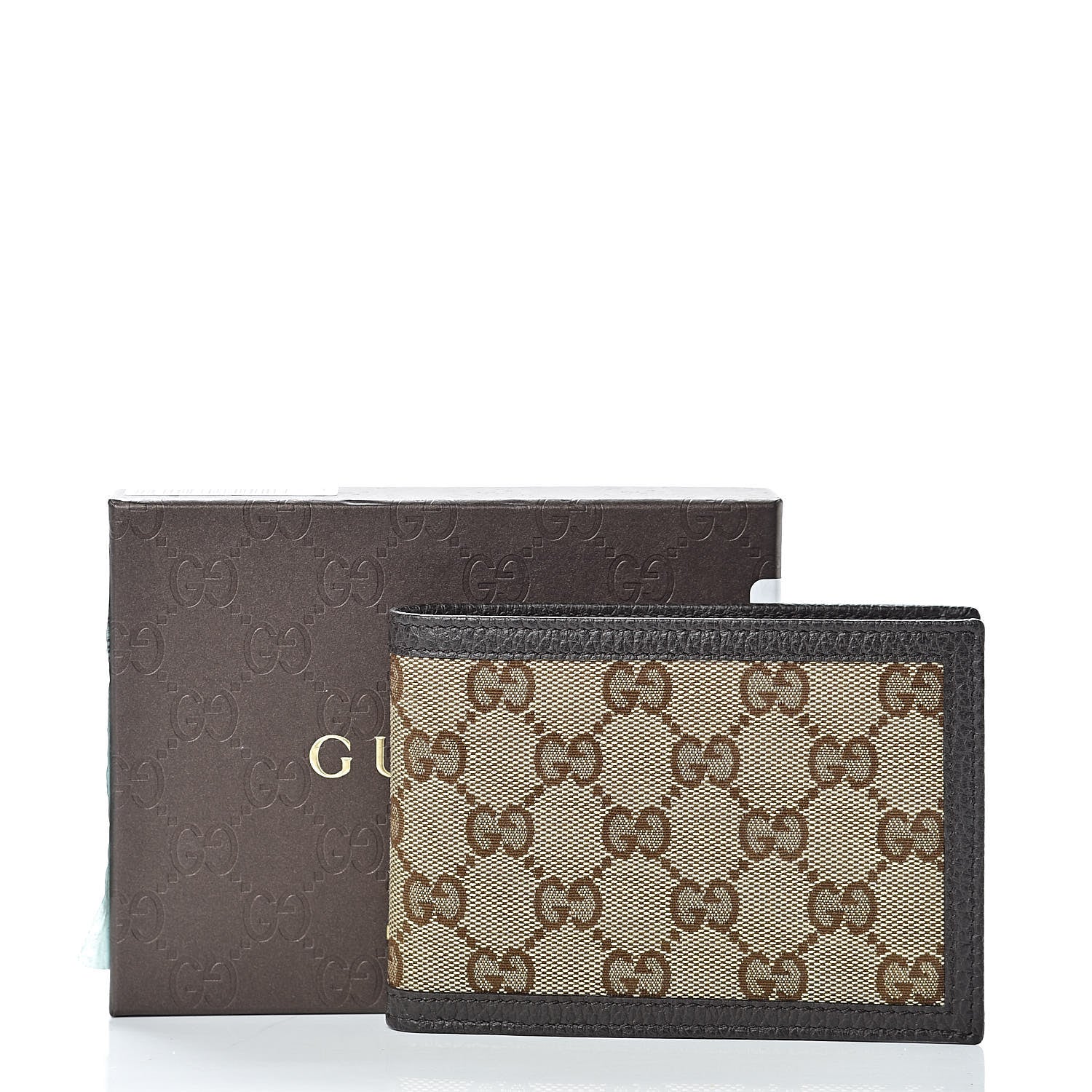 Gucci Monogram Bi-Fold Wallet Dark Brown 9 of 9