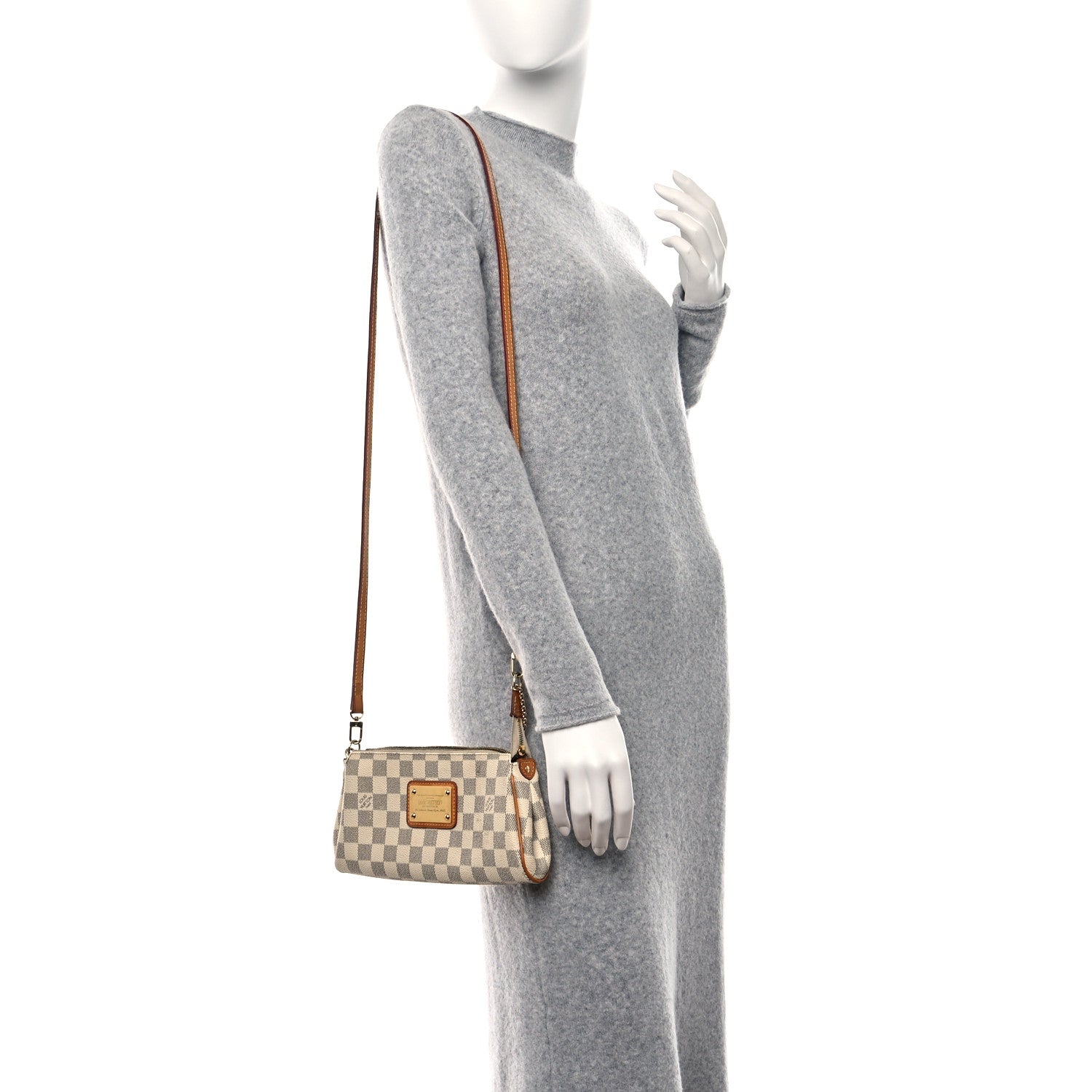 Louis Vuitton Damier Azur Eva Clutch 2 of 8