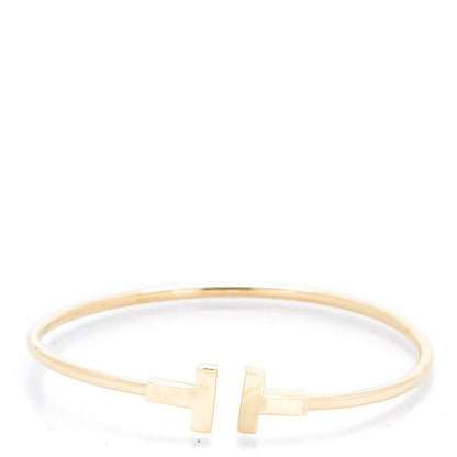 Tiffany 18K Yellow Gold T Wire Bracelet 1 of 5