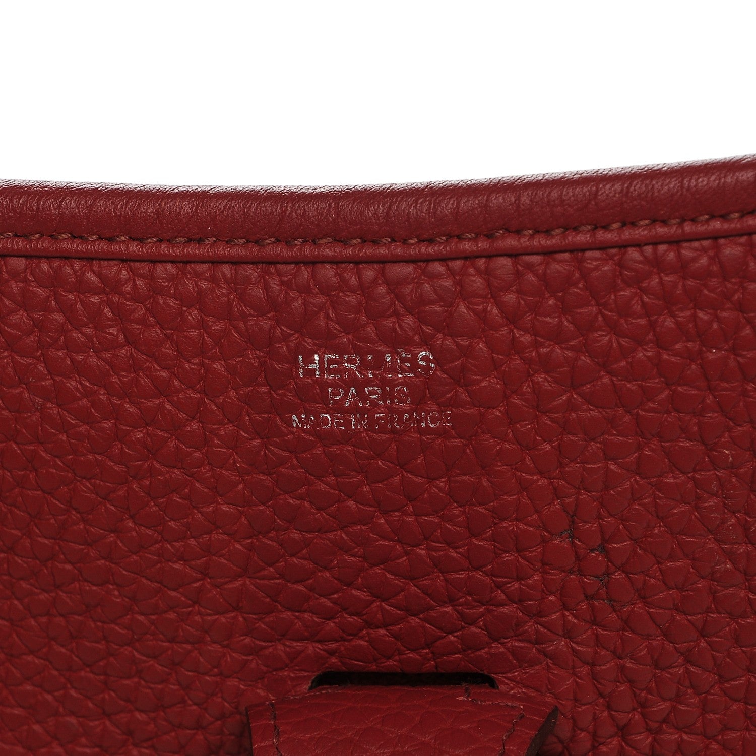 Hermes Taurillon Clemence Evelyne III GM Rouge Vif 6 of 8