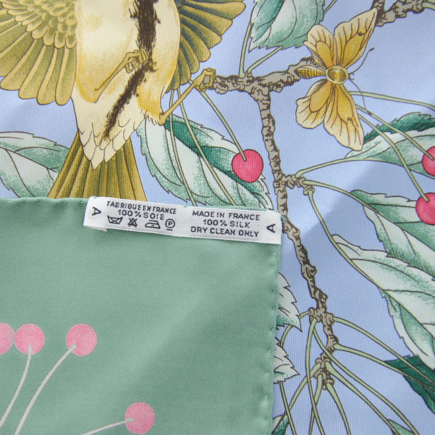 Silk Les Merises Scarf 90