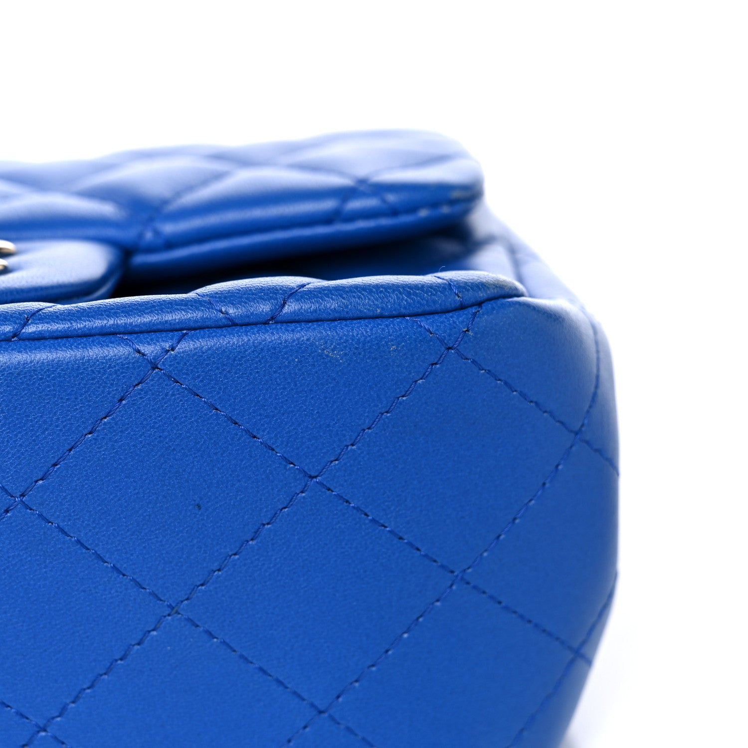 Chanel Lambskin Quilted Mini Square Flap Blue 13 of 19