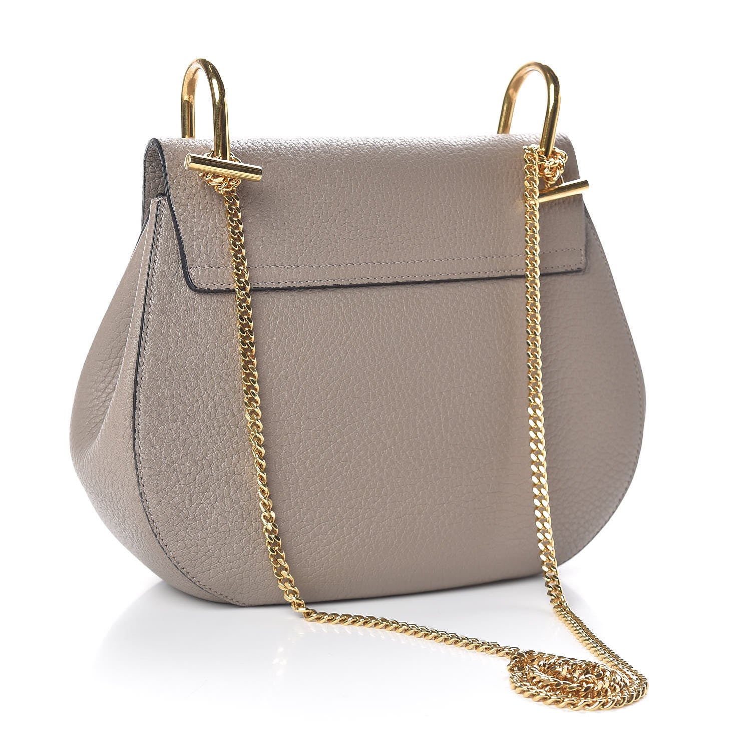 Chloe Grained Lambskin Drew Shoulder Bag Motty Grey 3 of 10