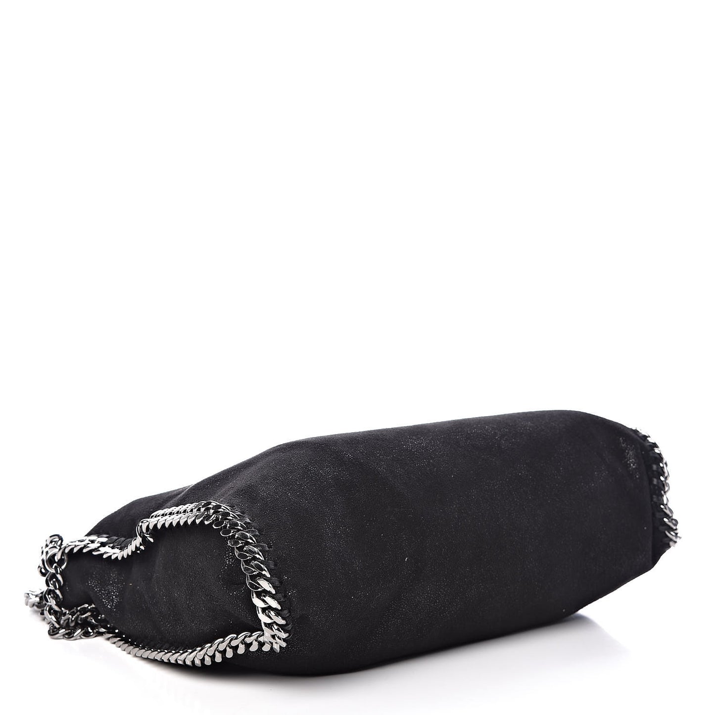 Shaggy Deer Small Falabella Fold Over Tote Black