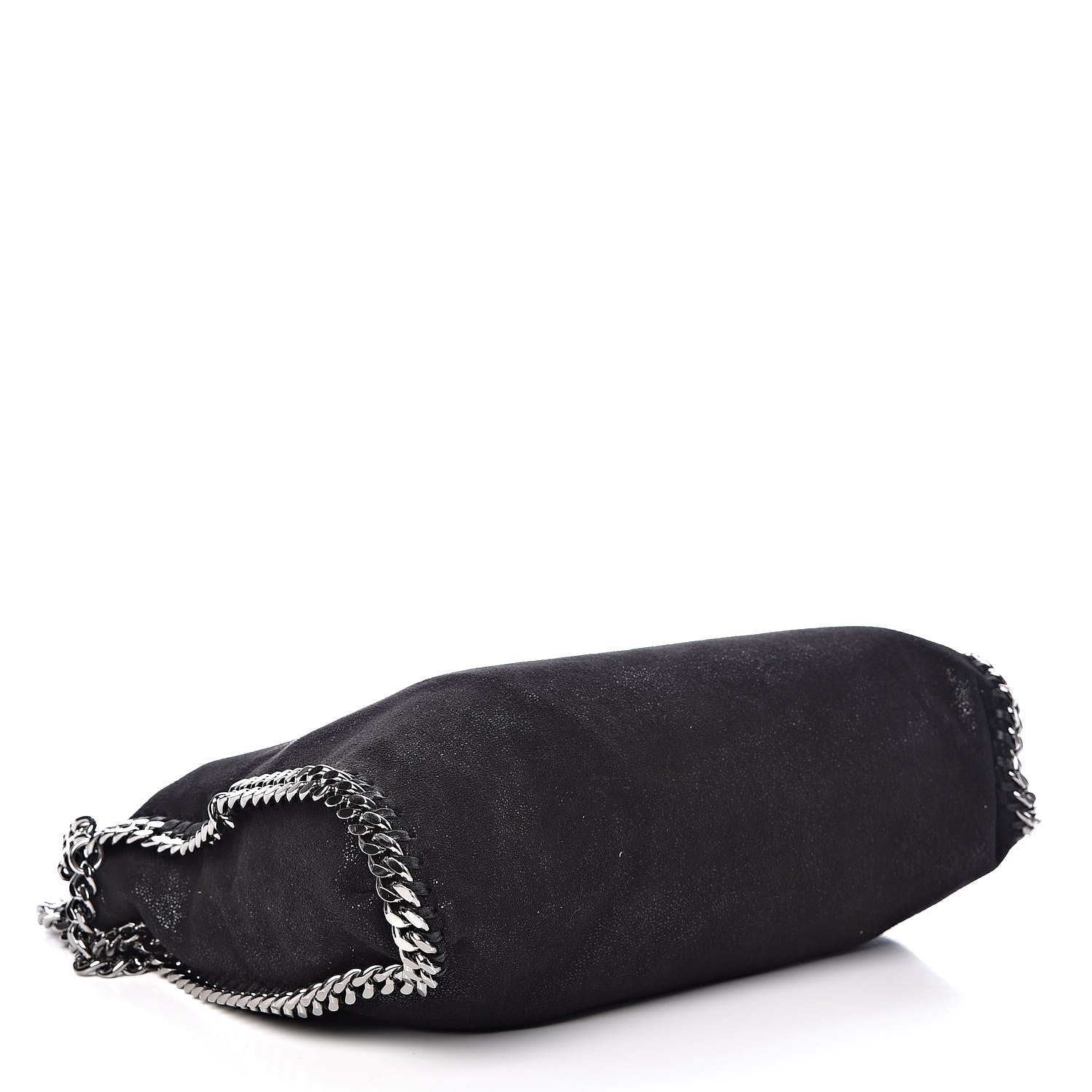 Stella McCartney Shaggy Deer Small Falabella Fold Over Tote Black 4 of 10
