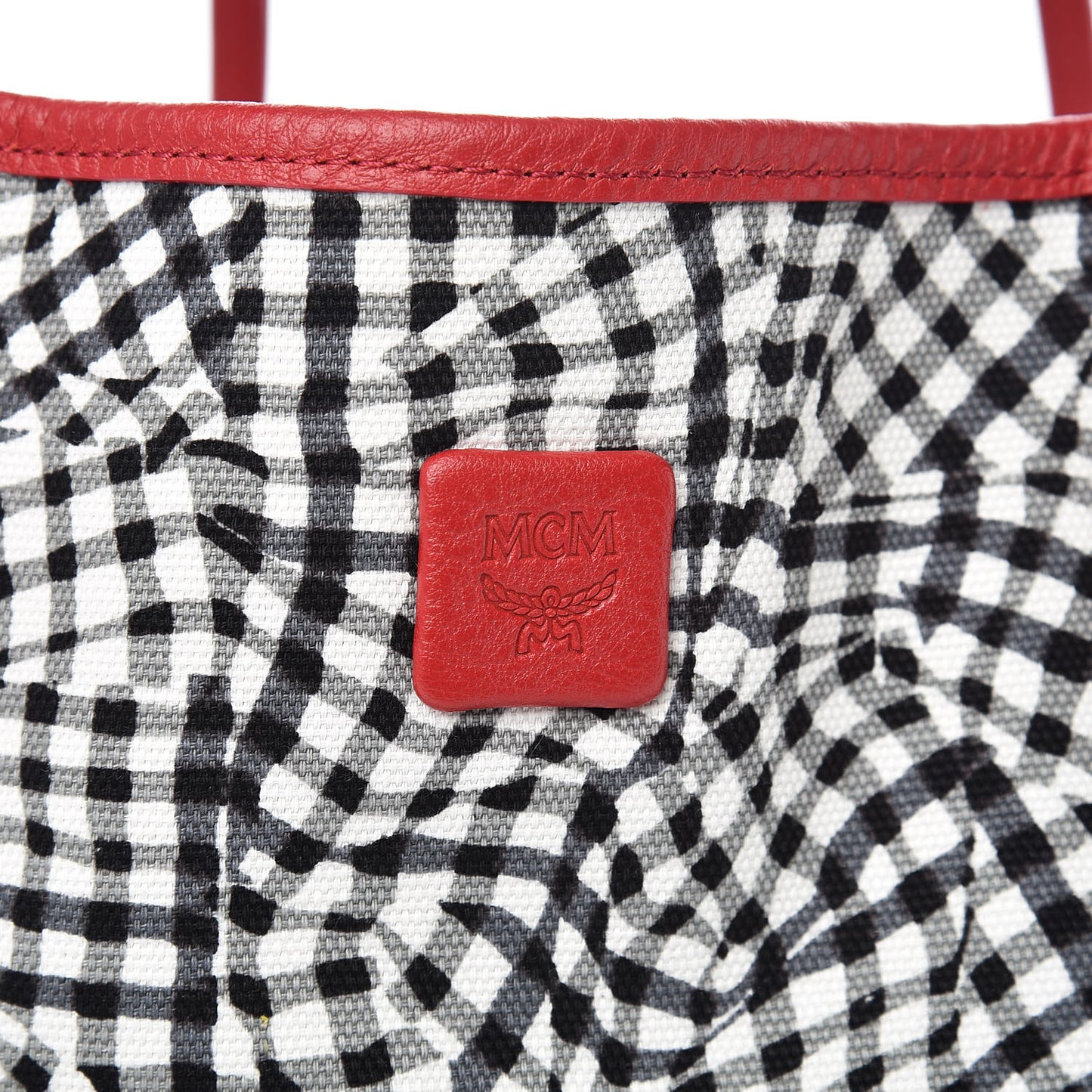 Visetos Medium Reversible Shopper Tote Ruby Red