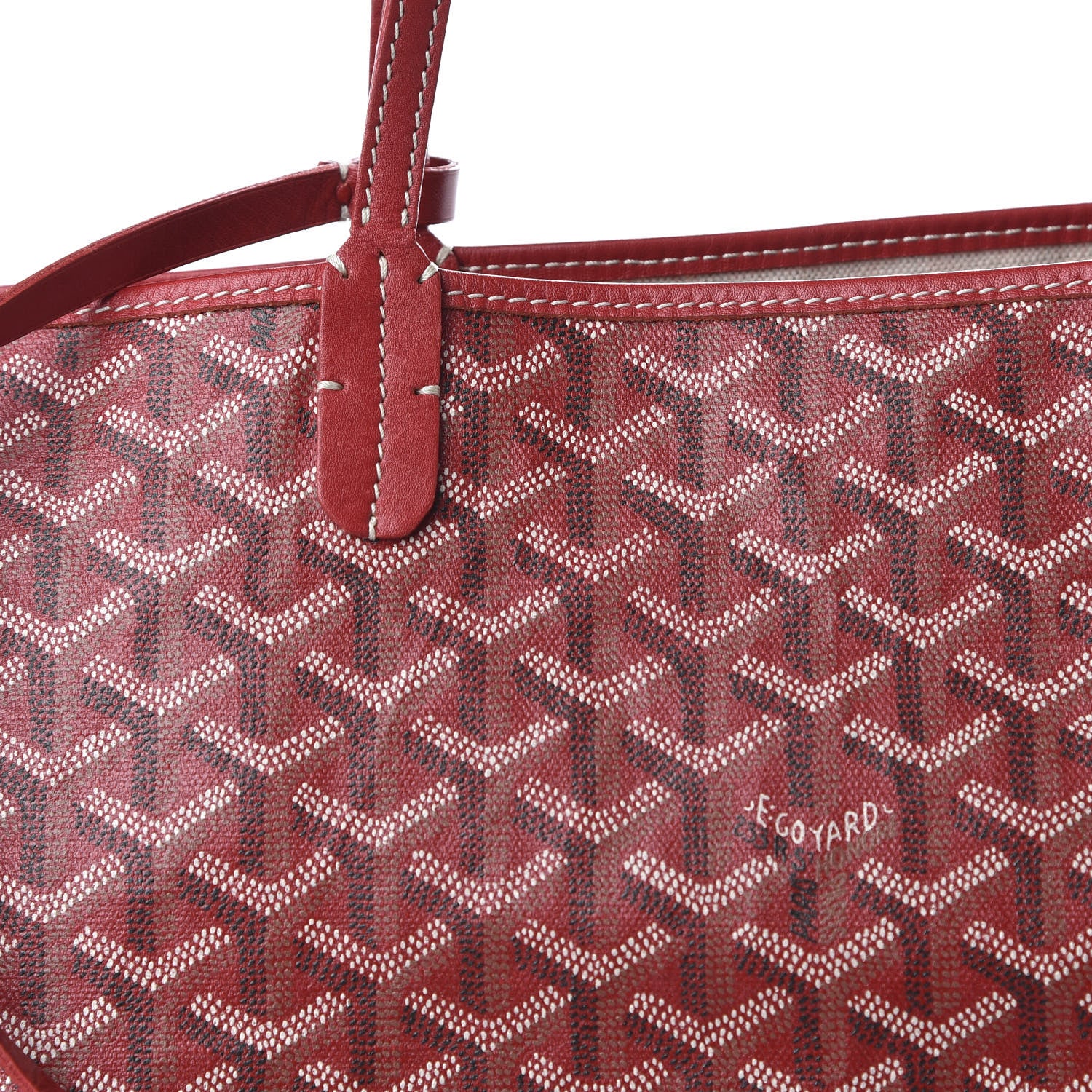 Goyard Goyardine Saint Louis PM Red 8 of 9