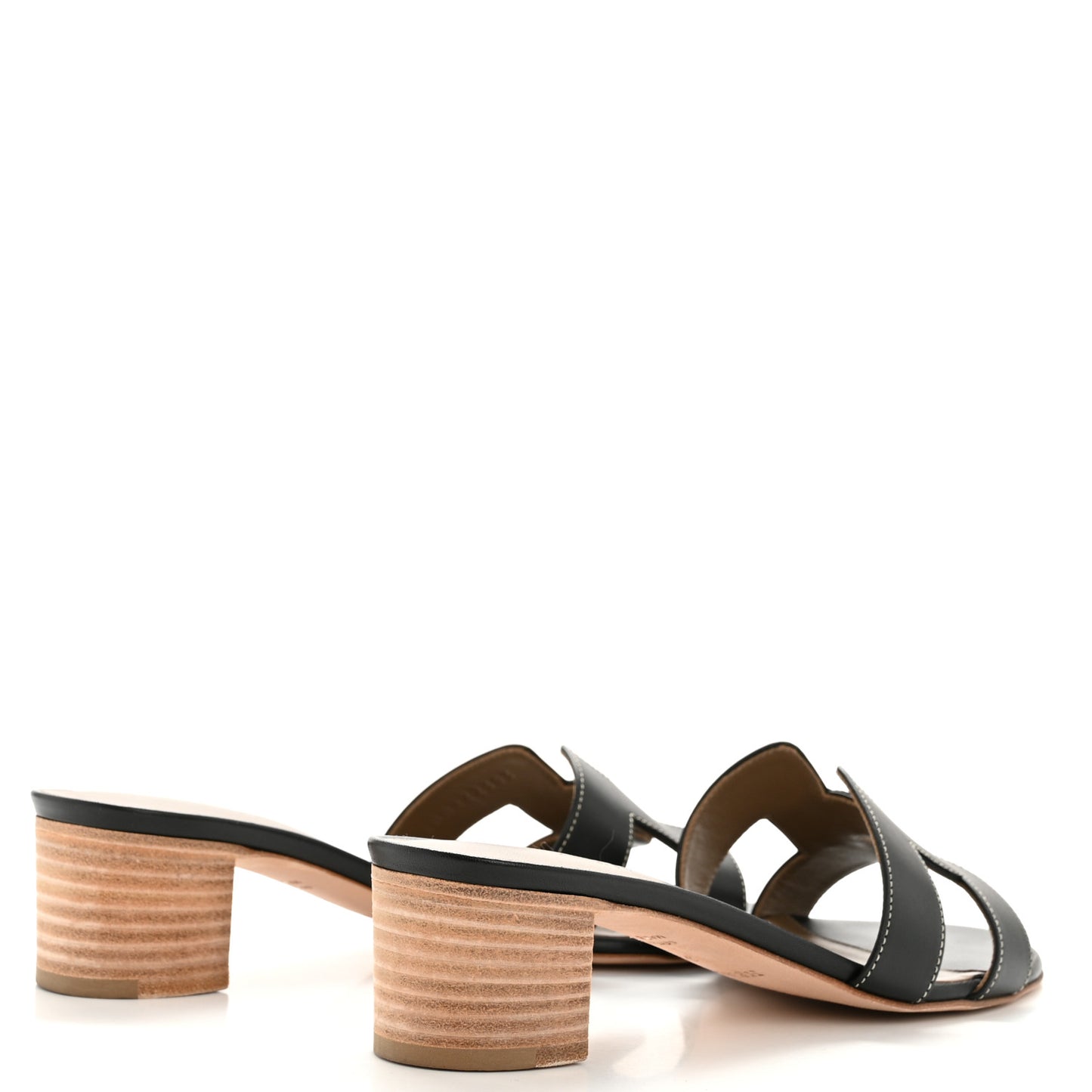 Calfskin Oasis Sandals 37 Black