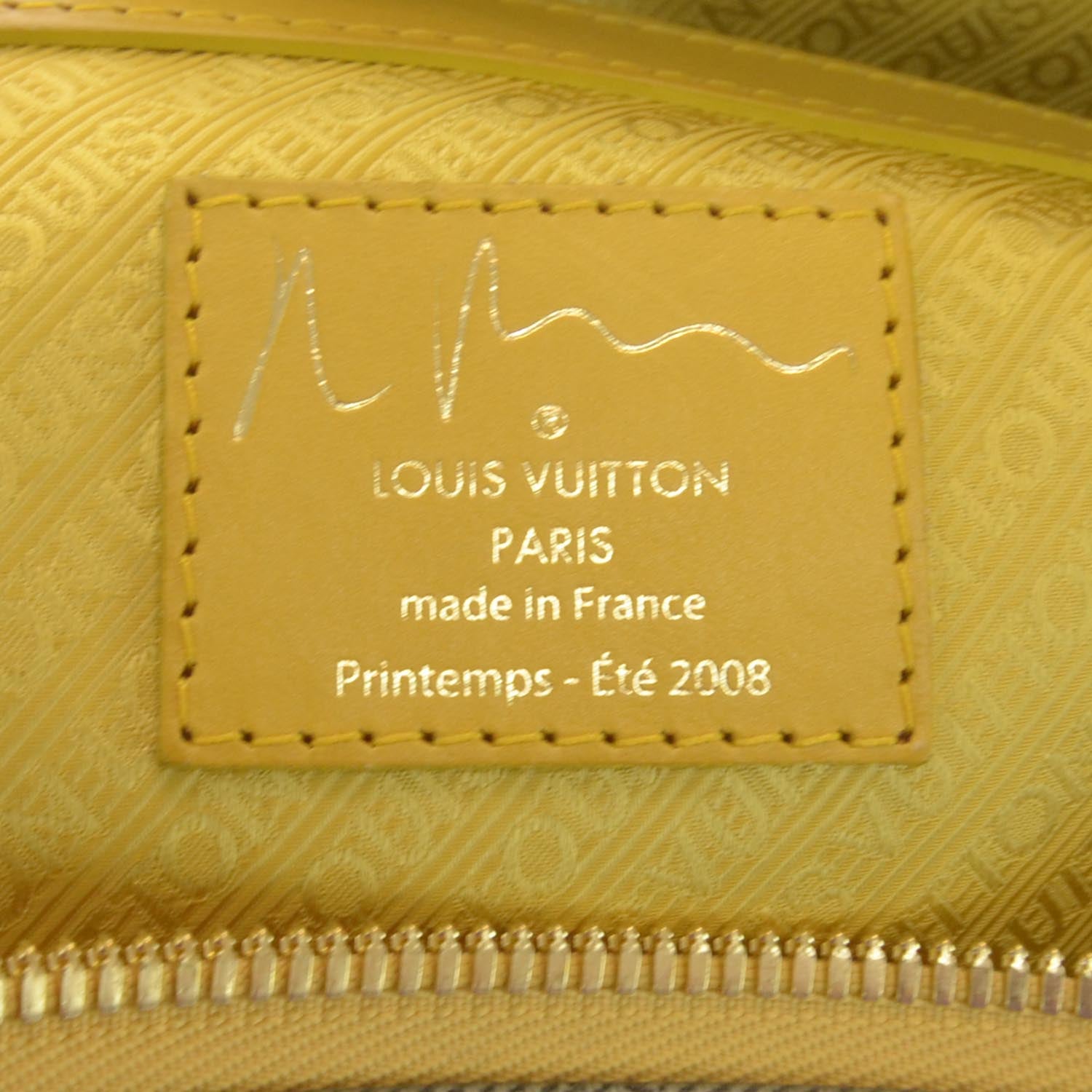 Louis Vuitton Monogram Pulp Defile Weekender GM Yellow 6 of 8