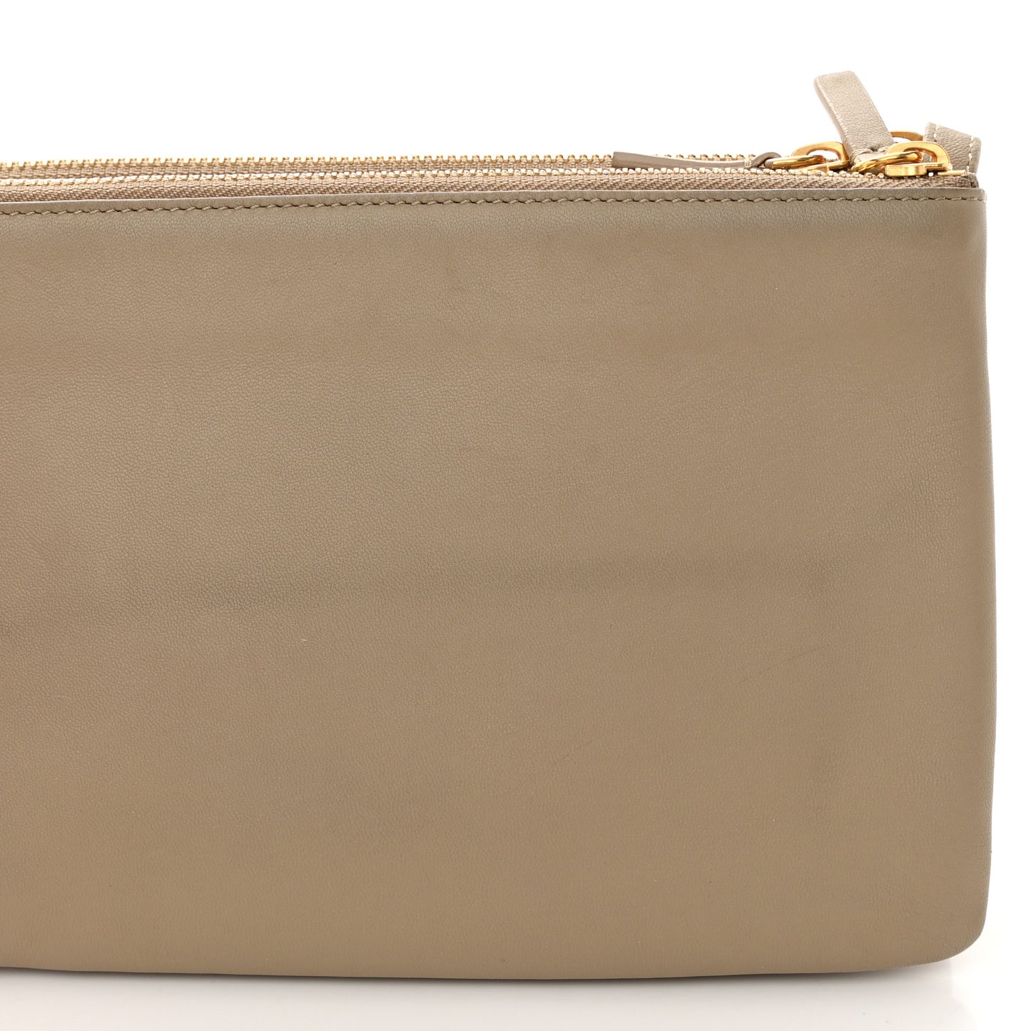 Lambskin Small Trio Crossbody Bag Beige